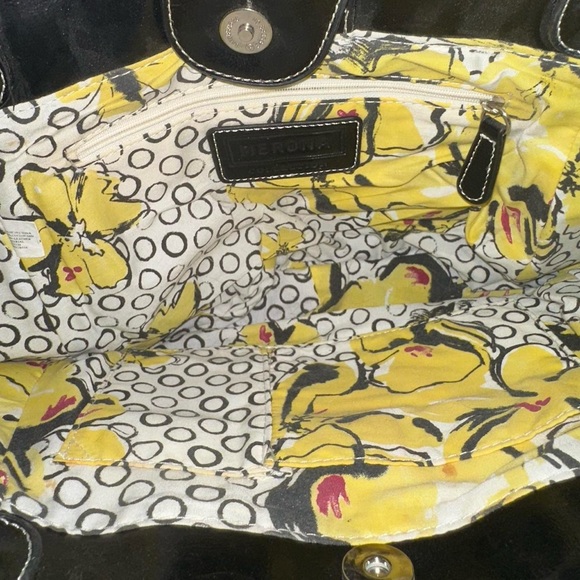 Y2K Yellow and Black Tweed Merona Handbag - Picture 8 of 8